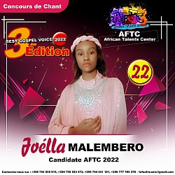 AFTC Inscription 3éme Editions/Best Gospel Voice 2022